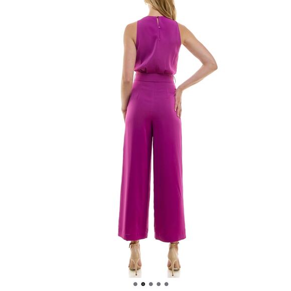 Women's Nicole Miller Cowl Neck Jumpsuit - Picture 2 of 3